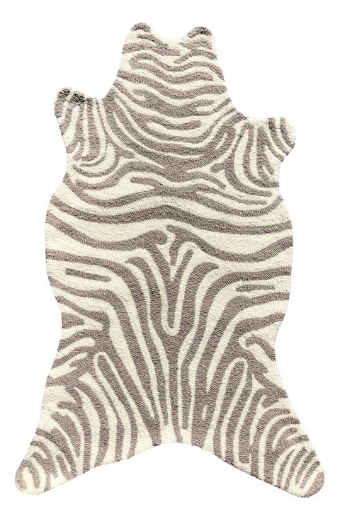 Mini Zebra Shaped Indoor Rug