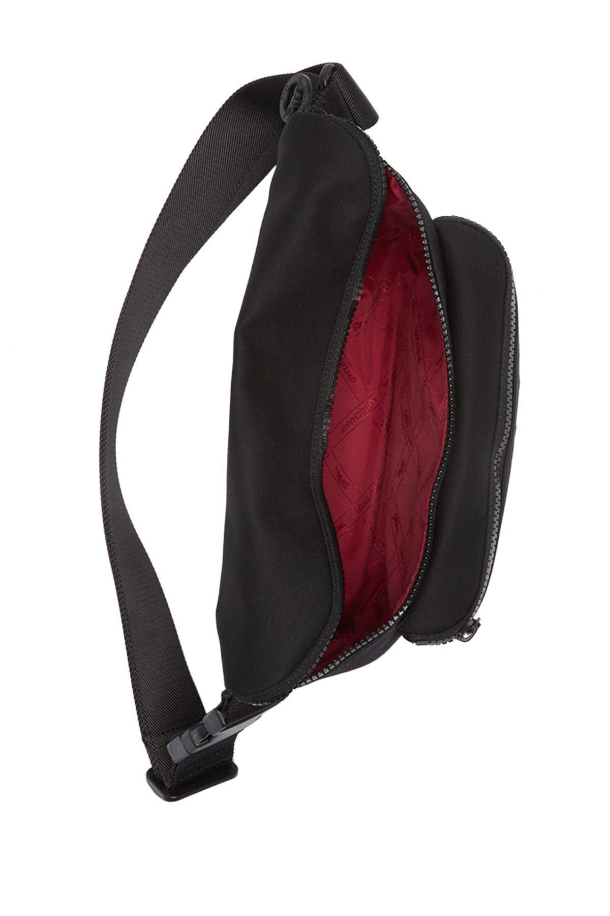 Longchamp Le Pliage LPG Stamp Large Belt Bag, Alternate, color, Black/ White