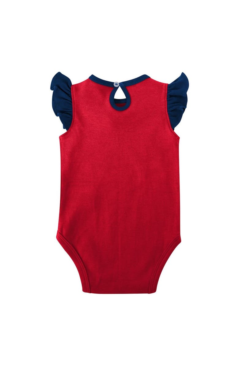 Outerstuff Girls Newborn & Infant Navy/Red New England Patriots Spread the Love 2-Pack Bodysuit Set, Alternate, color, 