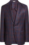Peter Millar Hyperlight Soft Plaid Wool Sport Coat