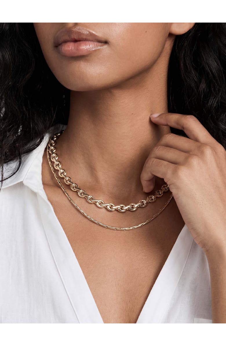 Ettika Mixed Layers Necklace, Alternate, color, Mixed Metal