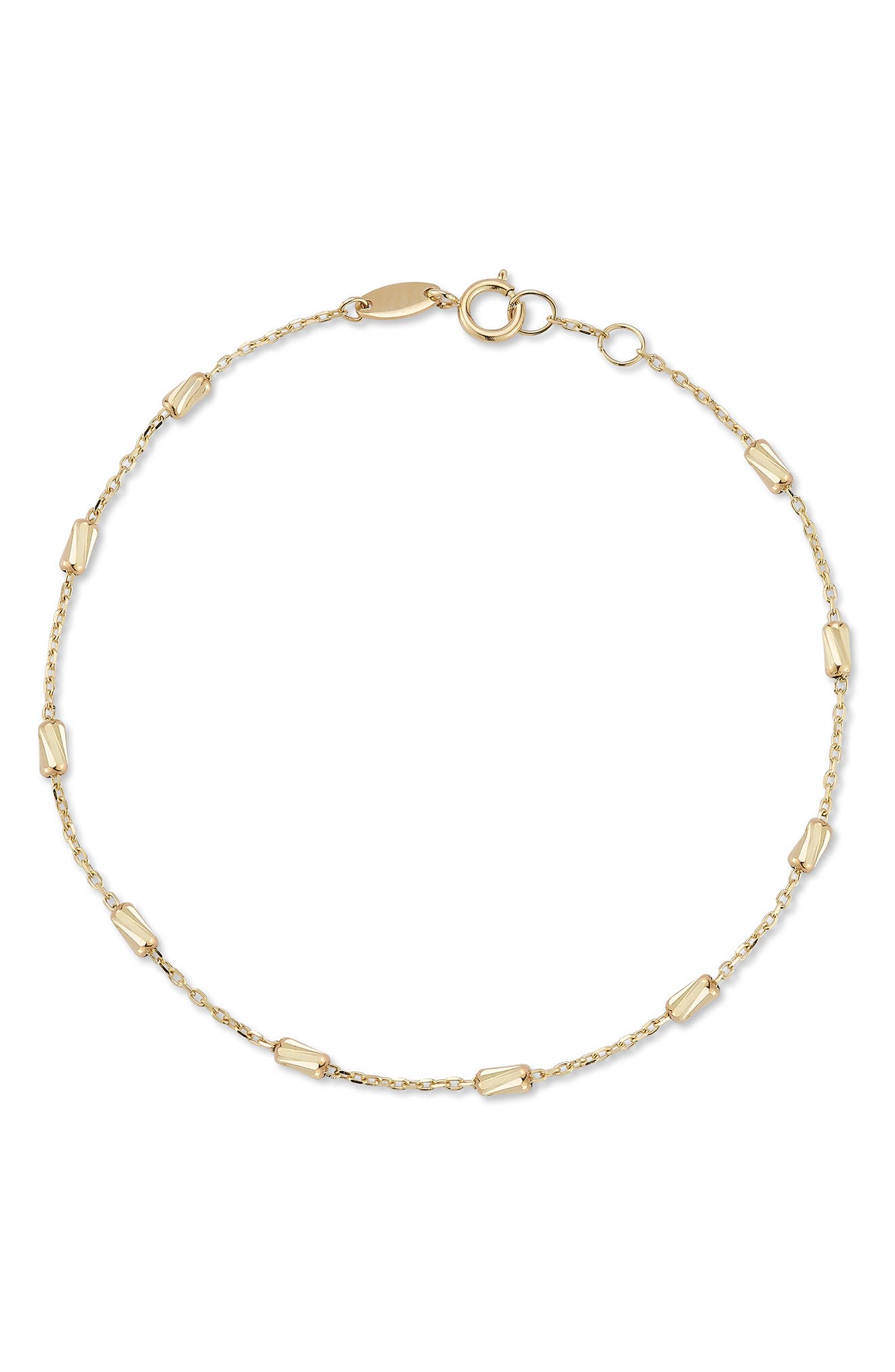 Ember Fine Jewelry 14K Gold Cylinder Chain Bracelet