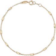 Ember Fine Jewelry 14K Gold Cylinder Chain Bracelet
