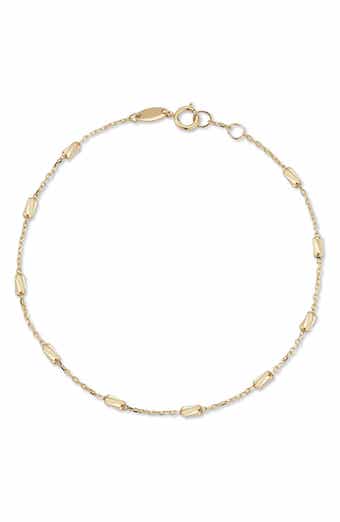 Ember Fine Jewelry 14K Gold Cylinder Chain Bracelet