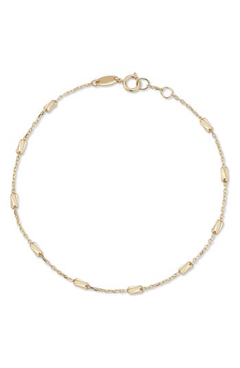 Ember Fine Jewelry 14k Gold Cylinder Chain Bracelet