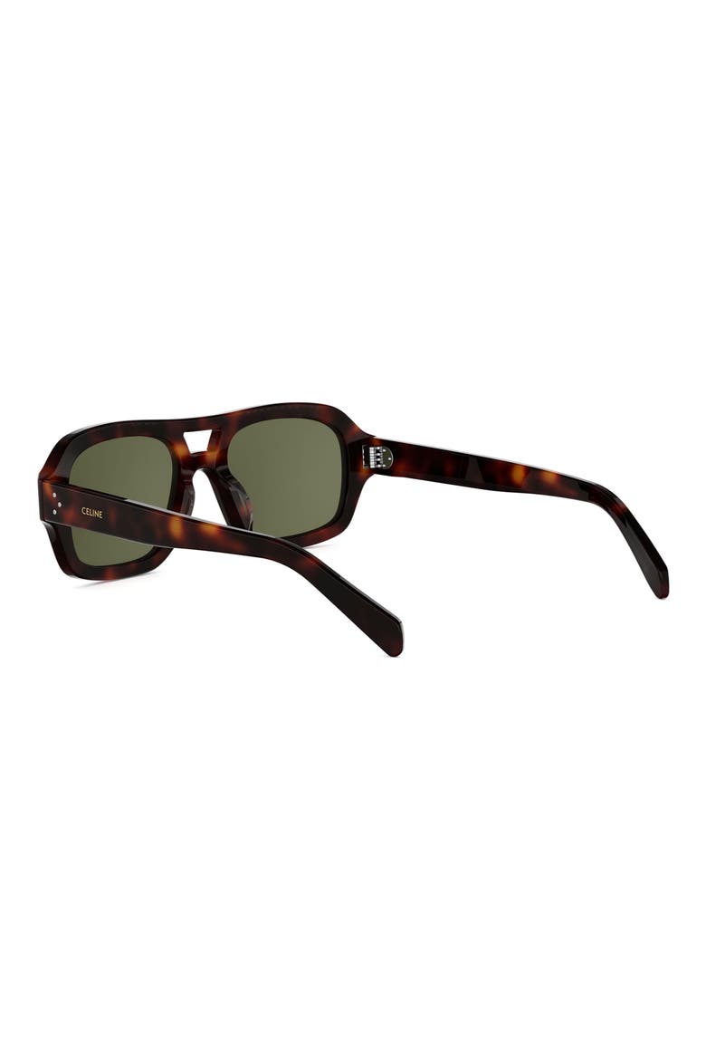3 Dots 53mm Pilot Sunglasses, Alternate, color, IVY/GRN