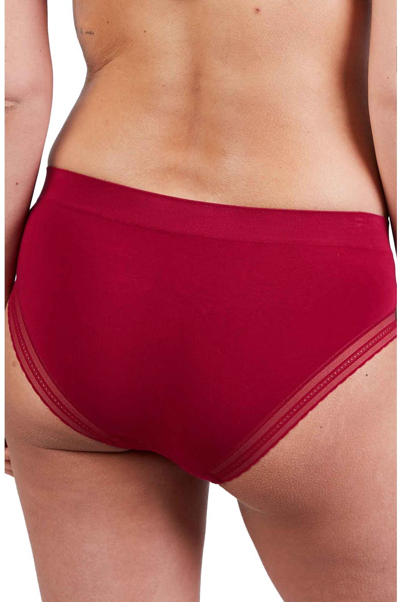 Milk Seamless Low Waist Maternity Slip, Alternate, color, BURGUNDY