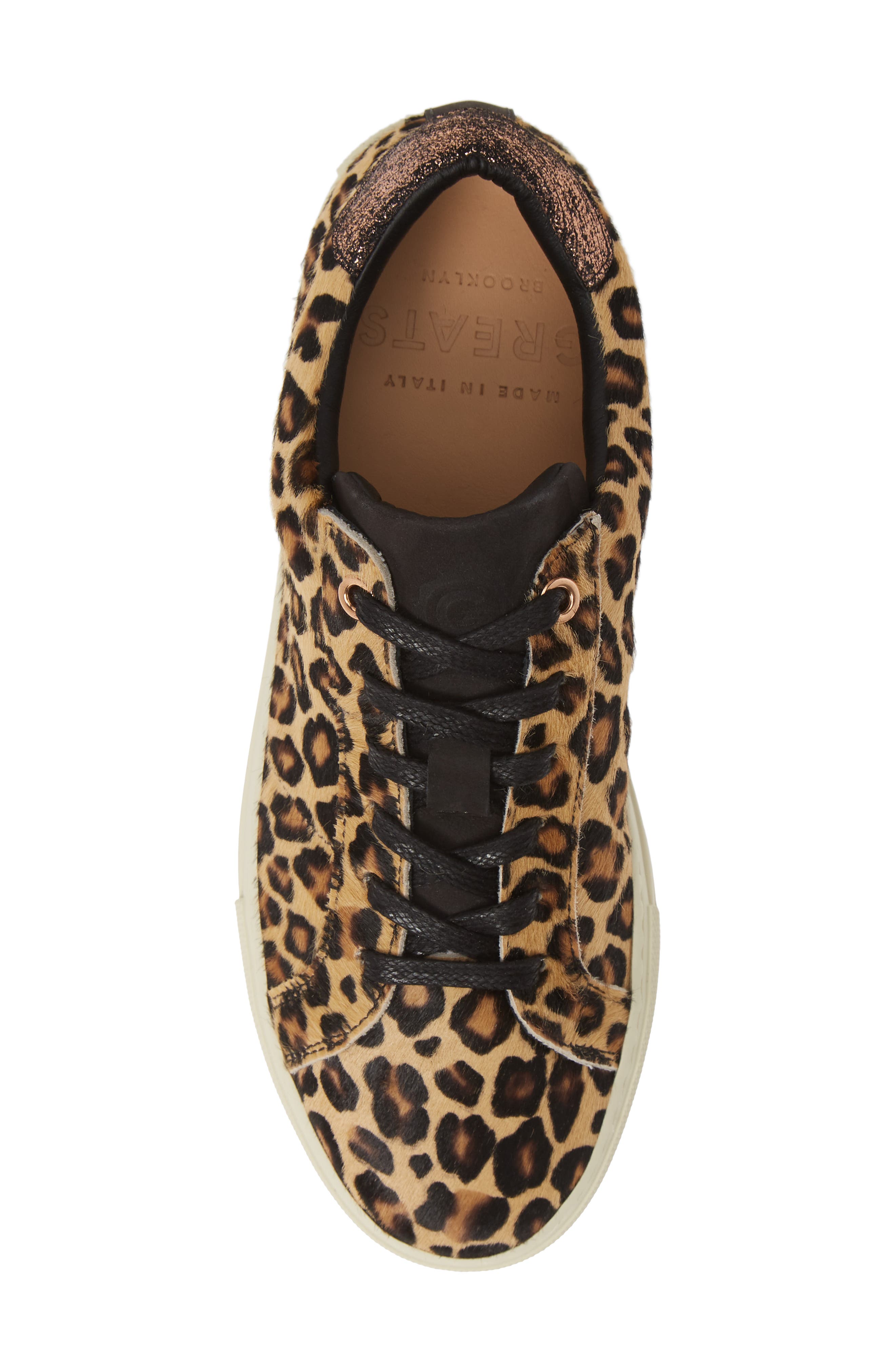 Royale Low Top Sneaker, Alternate, color, LEOPARD CALF HAIR