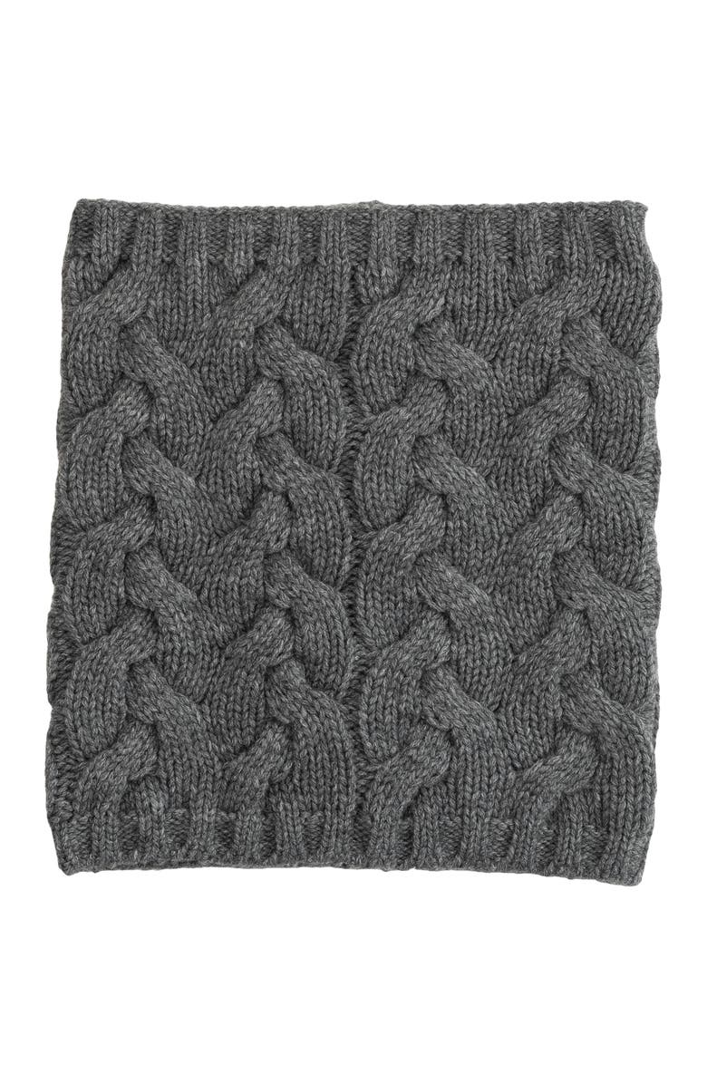 Echo Park Cable Snood, Main, color, Dark Grey