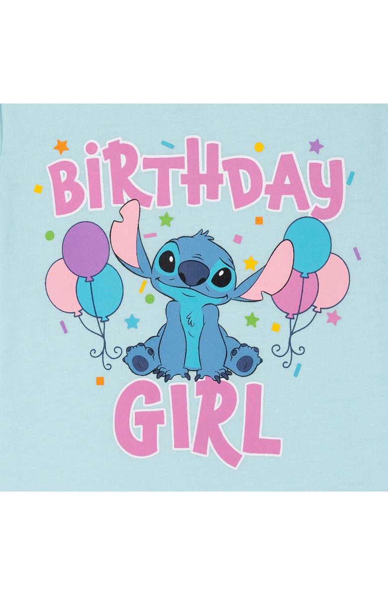 Disney Lilo & Stitch 2-Piece Short Sleeve T-Shirt and Skirt Set, Alternate, color, Blue Atoll Stitch