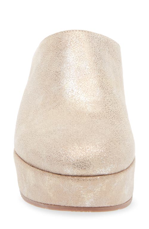 Cordani Camryn Shimmer Platform Wedge Mule In Brown