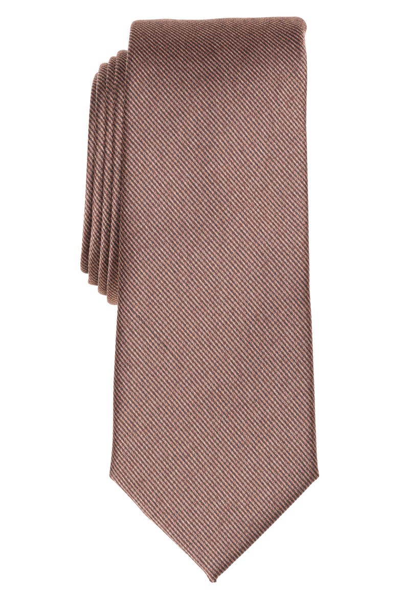 Keaping Stripe Tie, Main, color, CHOCOLATE
