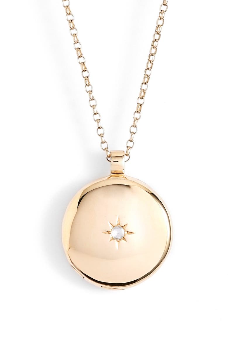 Astley Clarke 'Medium Astley' Locket Pendant Necklace, Main, color,