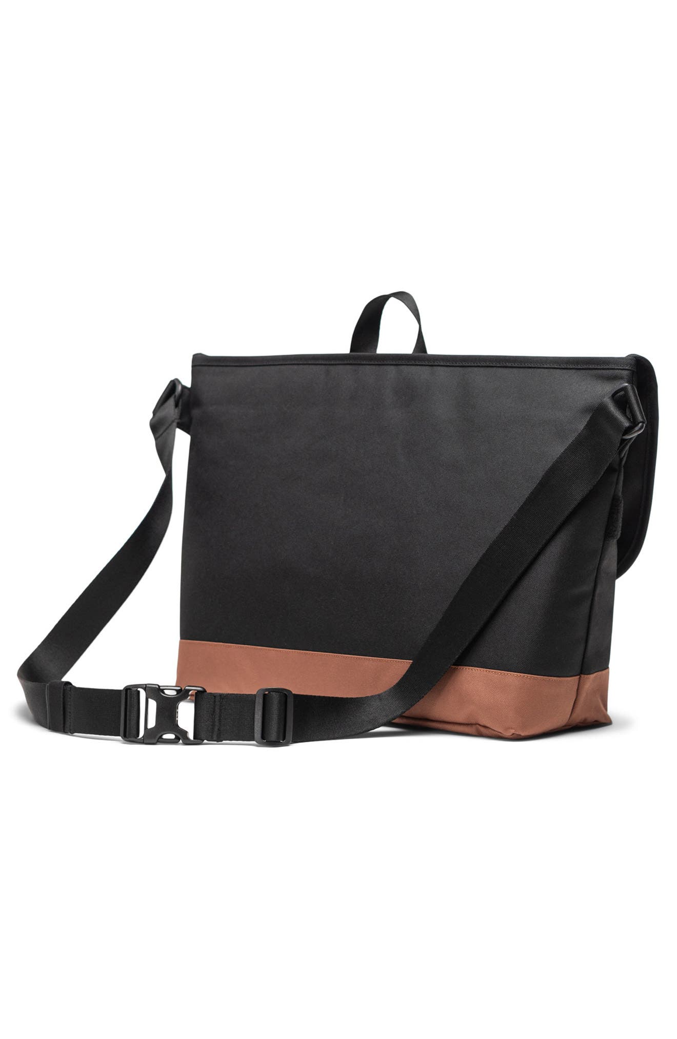Herschel Supply Co. Cove Messenger Bag, Alternate, color, Black/Saddle Brown