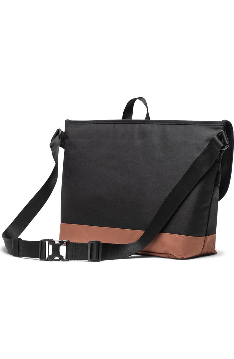 Herschel Supply Co. Cove Messenger Bag, Alternate, color, Black/Saddle Brown