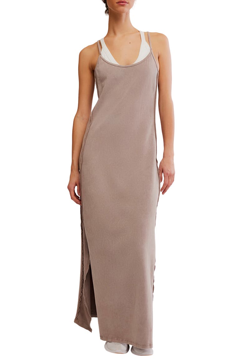 <p>Hot Shot Sleeveless Maxi Dress</p>, Main, color, HICKORY