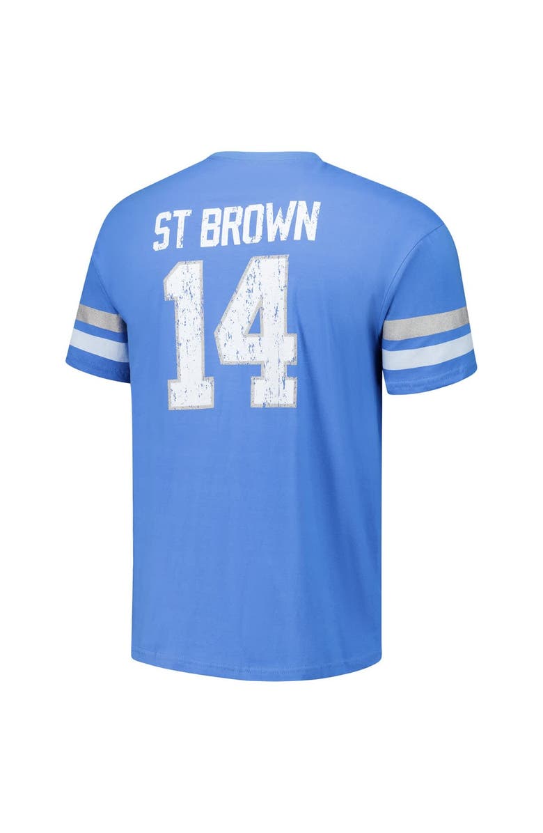 Majestic Threads Men's Majestic Threads Amon-Ra St. Brown Blue Detroit Lions Oversized Player Name & Number T-Shirt, Alternate, color, Blue