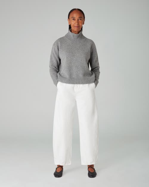 Navygrey The Easy Funnel Sweater In Storm Grey