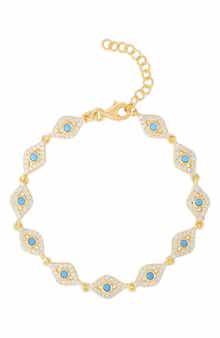 SPHERA MILANO Pavé Evil Eye Bracelet