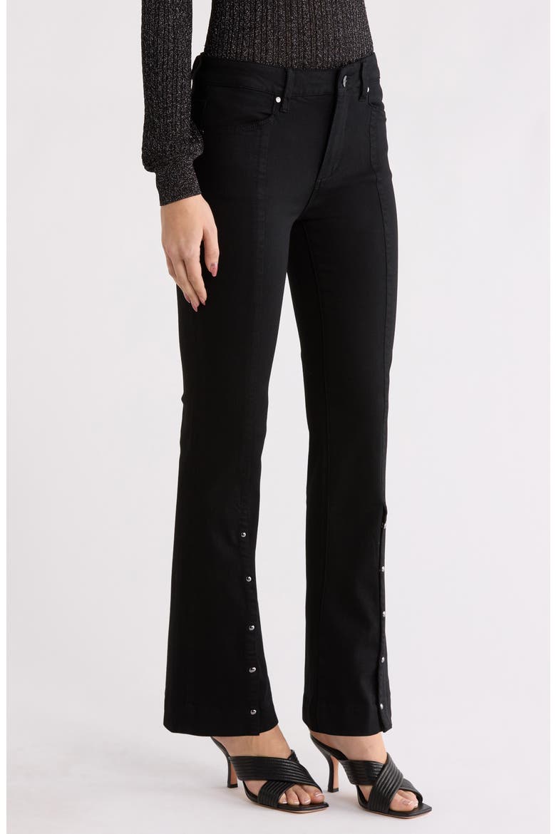 Manhattan High Waist Bootcut Jeans, Alternate, color, BLACK SHADOW