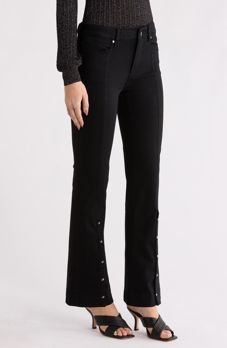 PAIGE Manhattan High Waist Bootcut Jeans, Alternate, color, Black Shadow