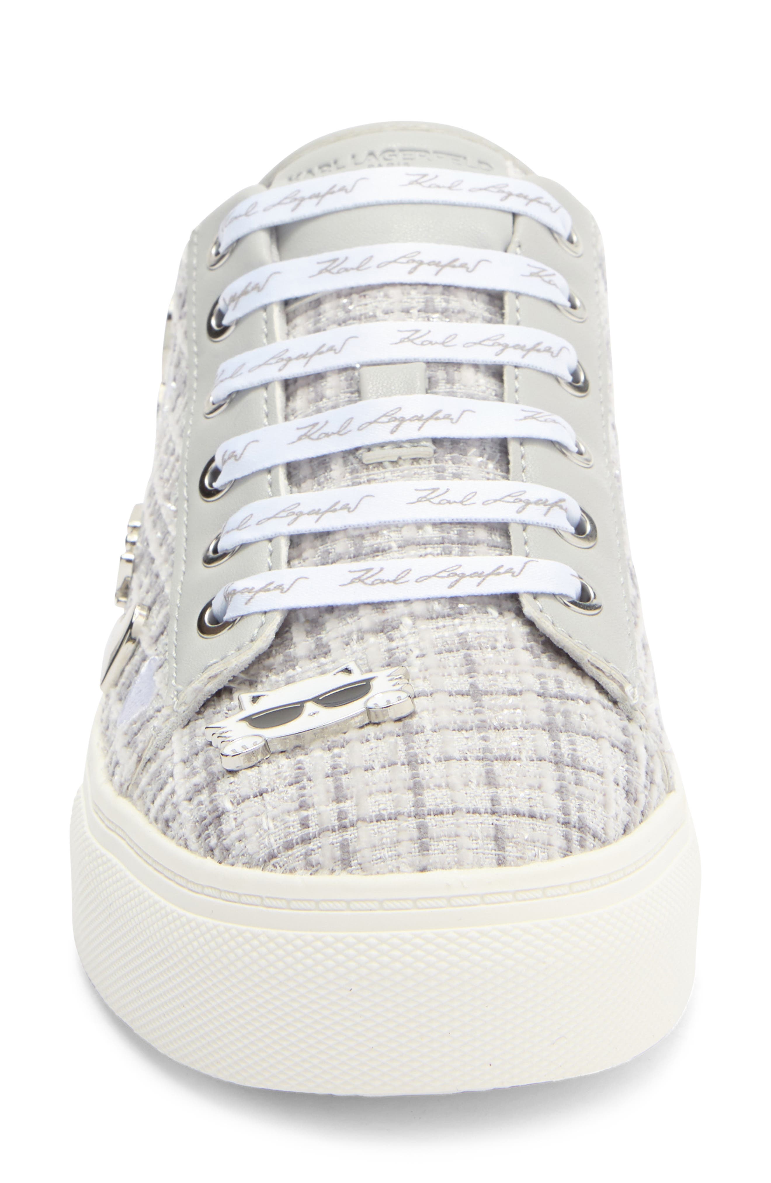 KARL LAGERFELD PARIS Cate Pins Sneaker, Alternate, color, Grey