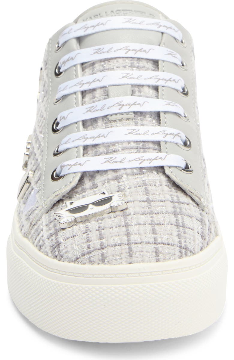 KARL LAGERFELD PARIS Cate Pins Sneaker, Alternate, color, Grey