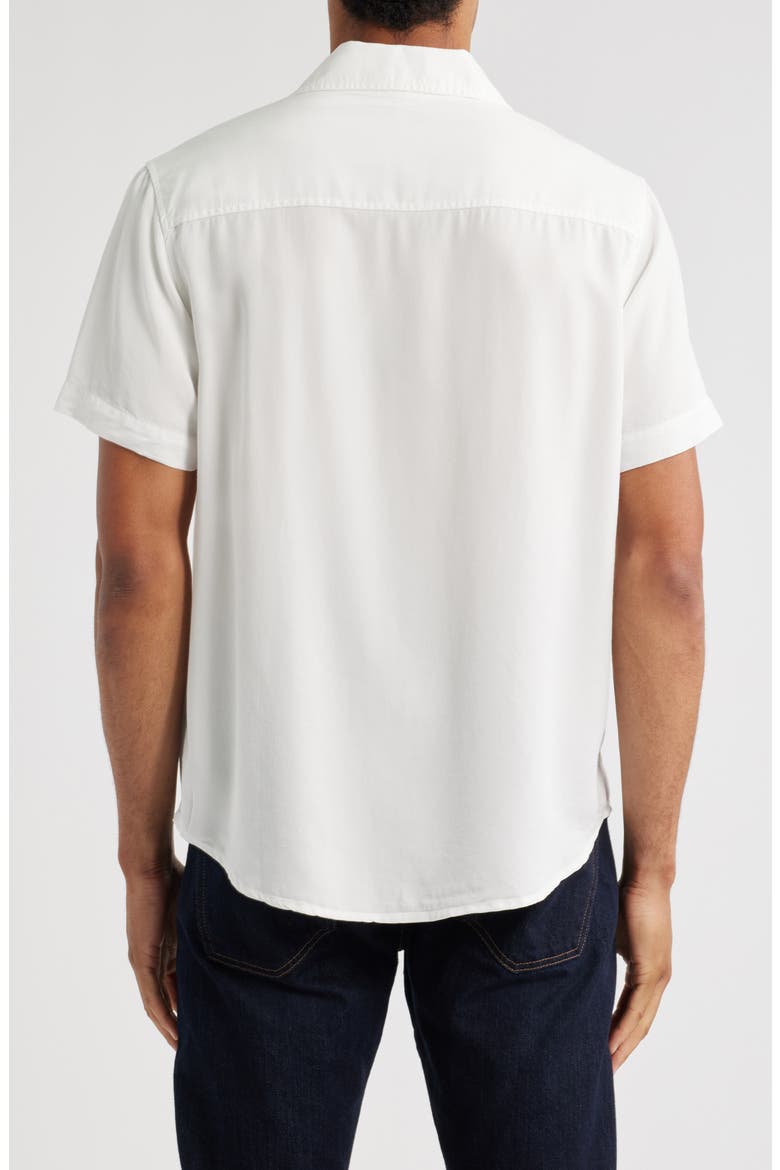 Wesley Short Sleeve Button-Up Shirt, Alternate, color, SANDY WHITE