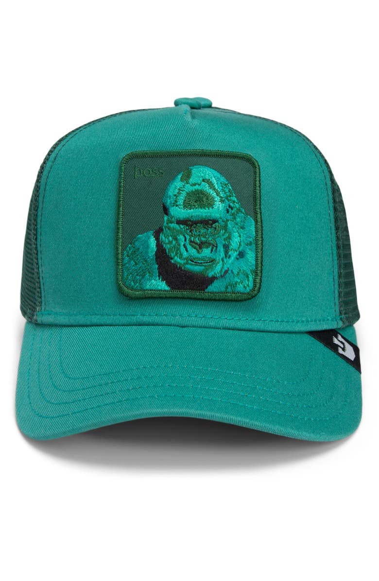 Goorin Bros. Boss Mirage Trucker Hat, Alternate, color, Emerald