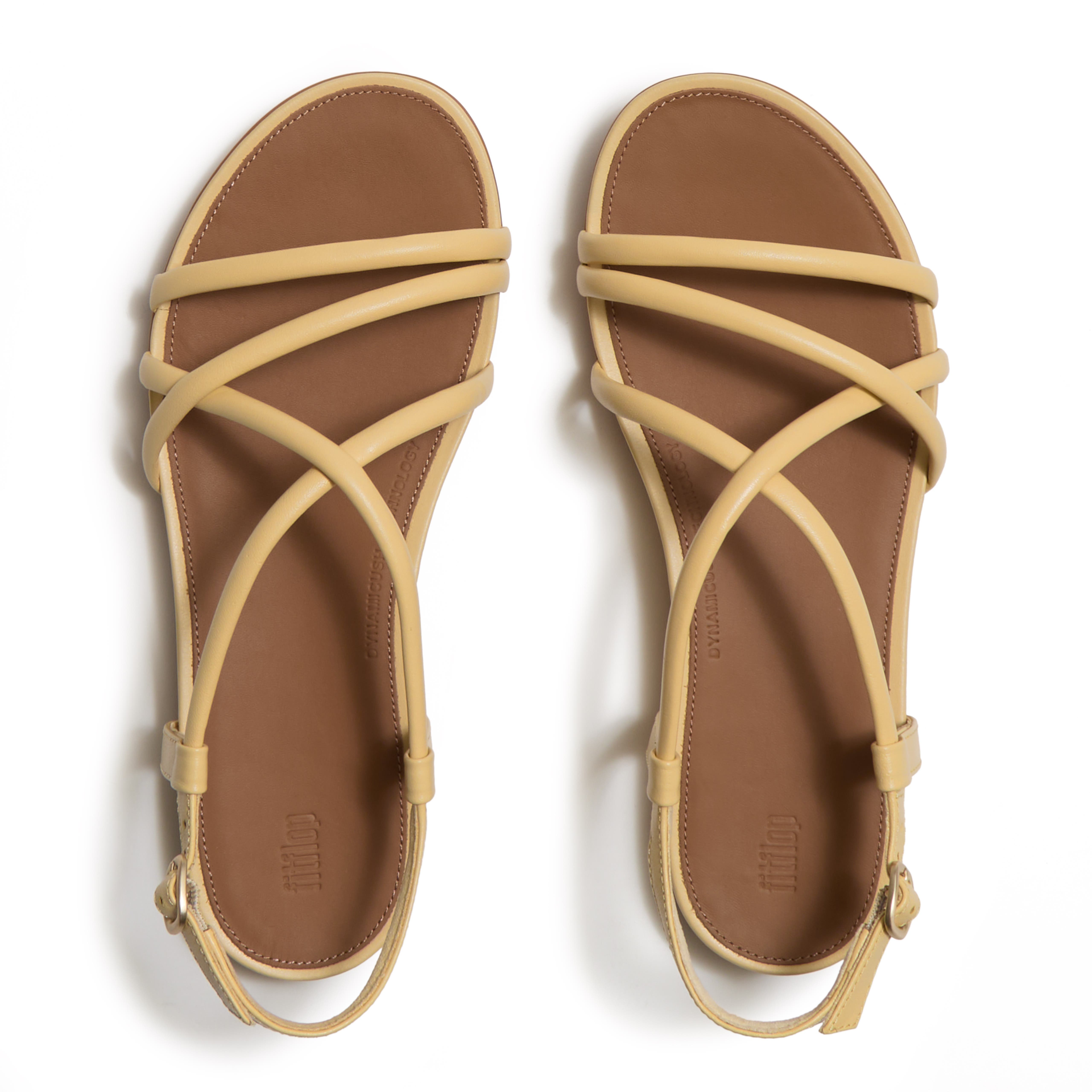 Gracie Leather Strappy Sandals, Alternate, color, Blonde