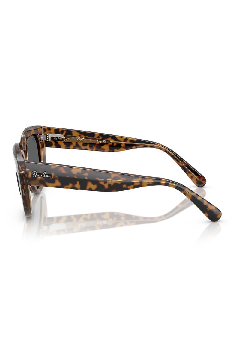 52mm Square Sunglasses, Alternate, color, BROWN/ DARK GREY