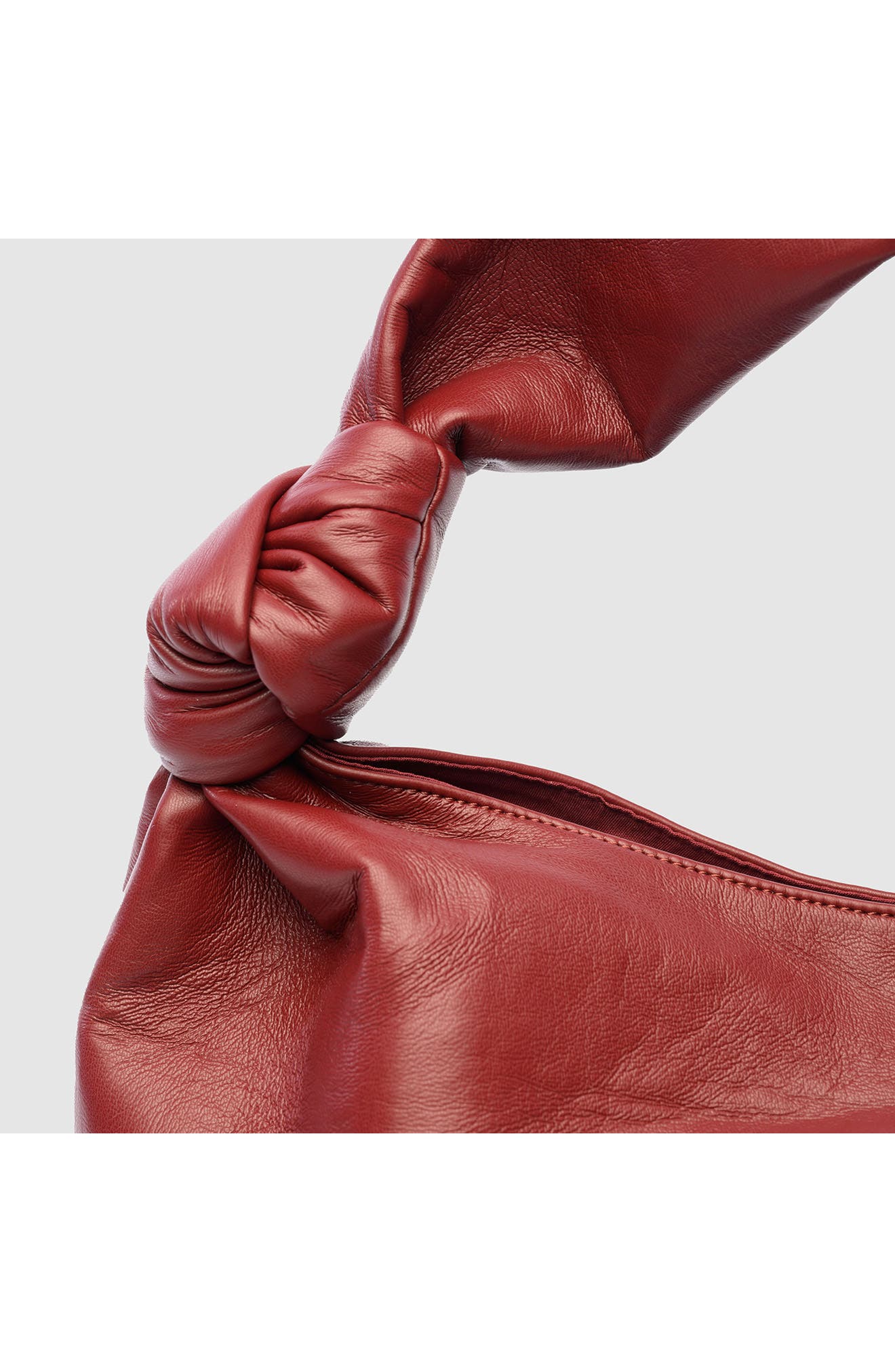 Knot Top Shoulder Bag, Alternate, color, CHERRY