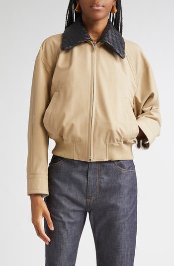 ジャケット・アウター BOTTEGA VENETA, 12FW NOCOLLAR BLOUSON Bottega Veneta - Shell Blouson Jacket - Black Bottega Veneta