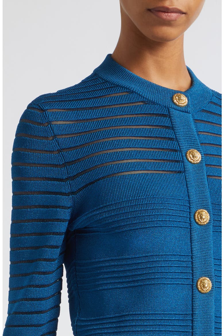 Ottoman Stripe Cardigan, Alternate, color, 6BR NIGHT BLUE