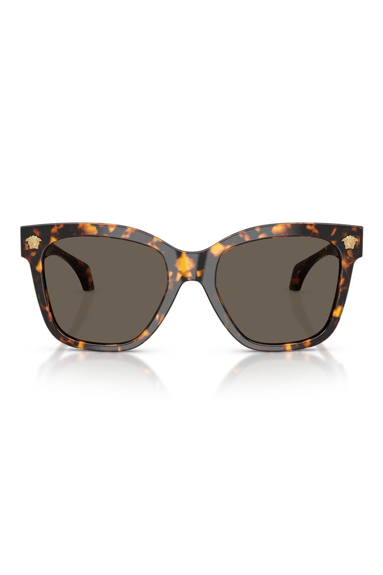 55mm Square Sunglasses, Main, color, HAVANA YELLOW / BROWN