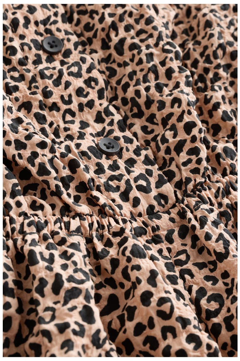 Kids' Animal Print Romper, Alternate, color, BROWN MULTI