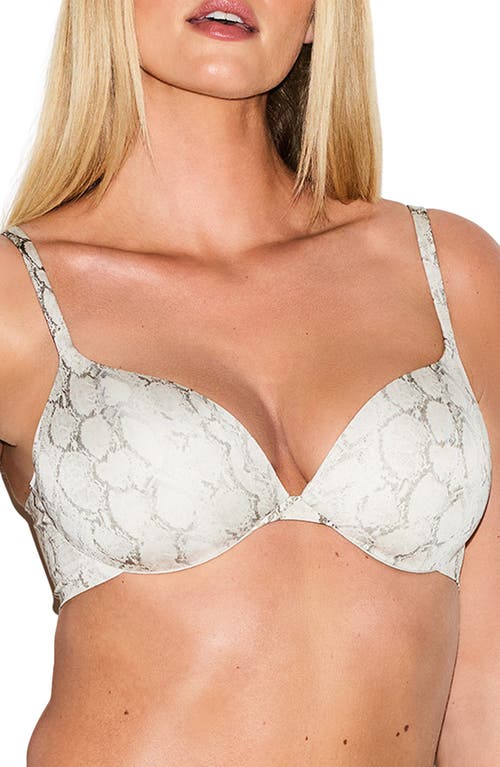 Skims Ultimate Teardrop Underwire Push-up Bra In Brown