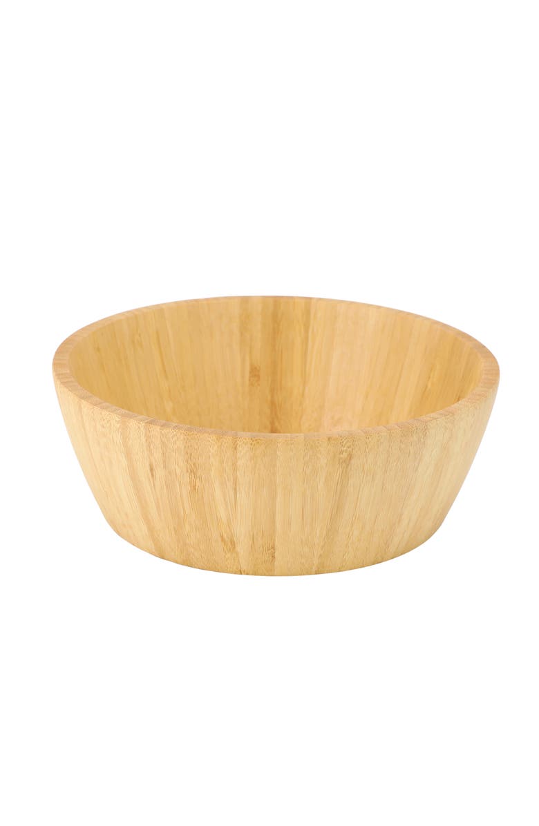 Megachef 4 Piece 8 Inch Wood Salad Bowl Set, Alternate, color, Bamboo