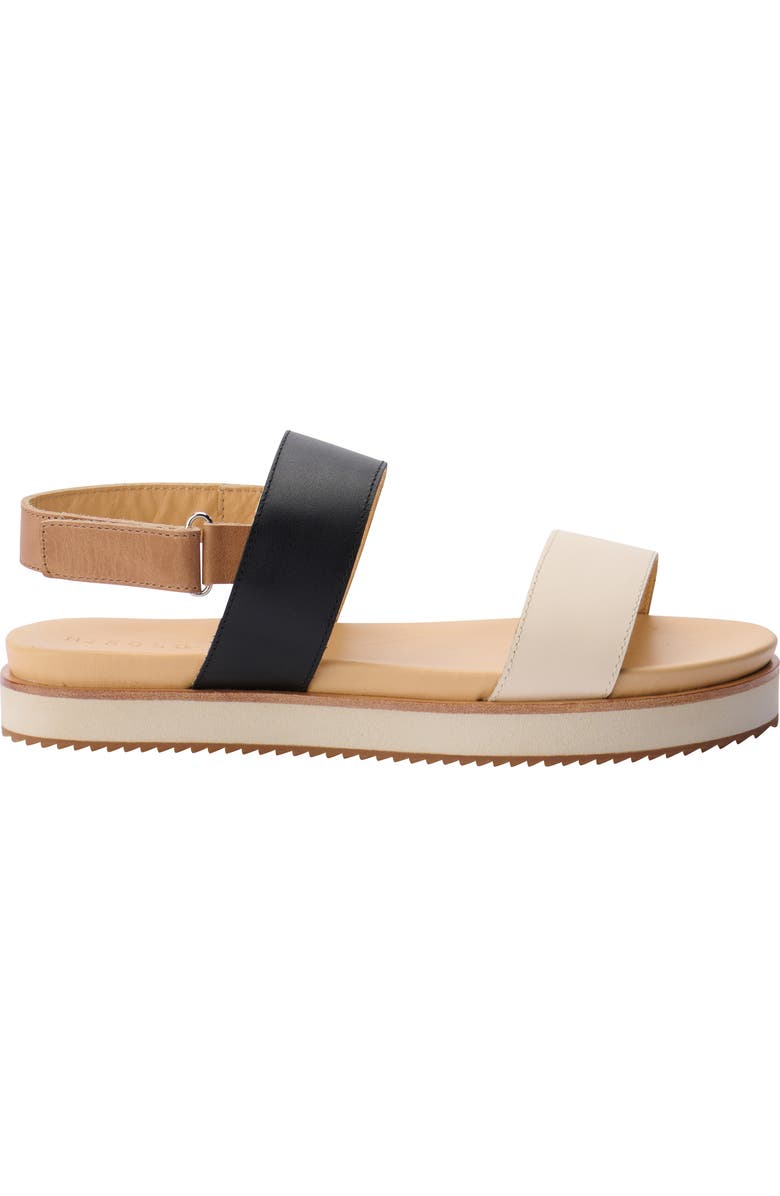 Nisolo Go-To Flatform Slingback Sandal, Alternate, color, Bone/ Black