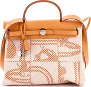 Pre-Owned Hermes Herbag Zip Relief Brides de Gala Toile and Leather 31