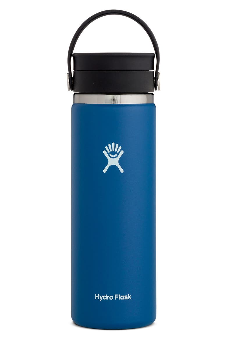 20oz. Wide Flex Sip Lid Flask, Main, color, COBALT