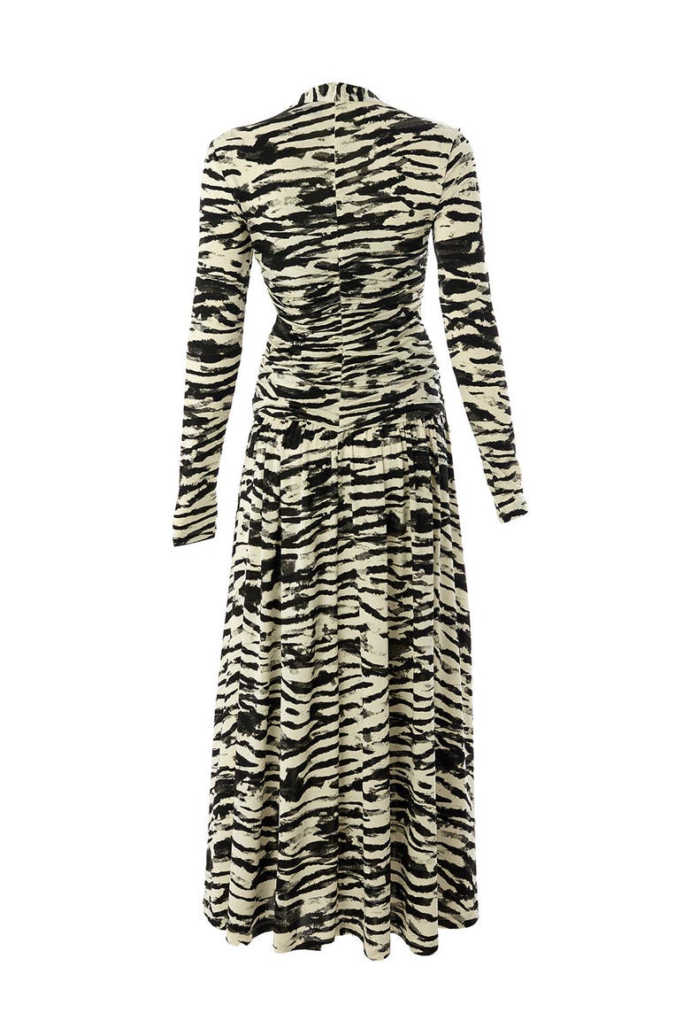 Keilani Midi Dress, Alternate, color, BLACK-BONE