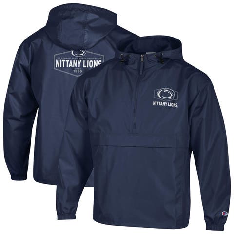 Men's Champion Navy Penn State Nittany Lions Delay Packable Half-Zip Jacket