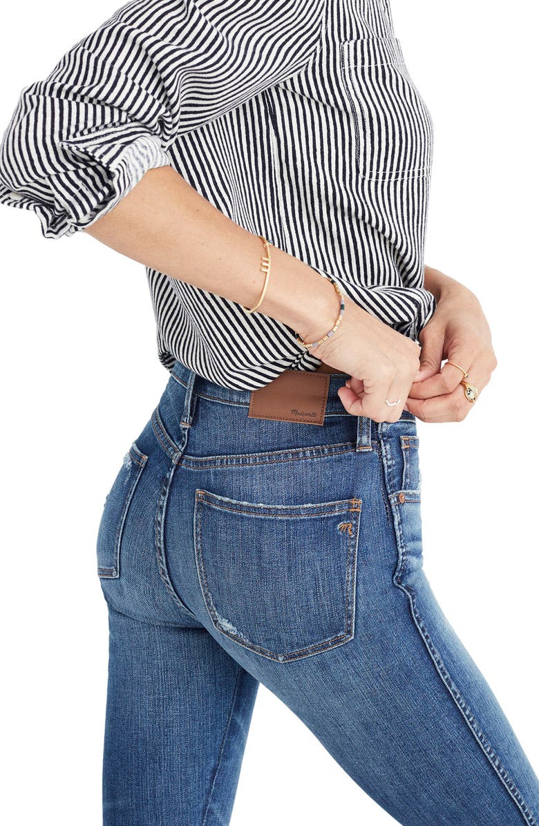 Madewell 9-Inch High Waist Ankle Skinny Jeans, Alternate, color, 