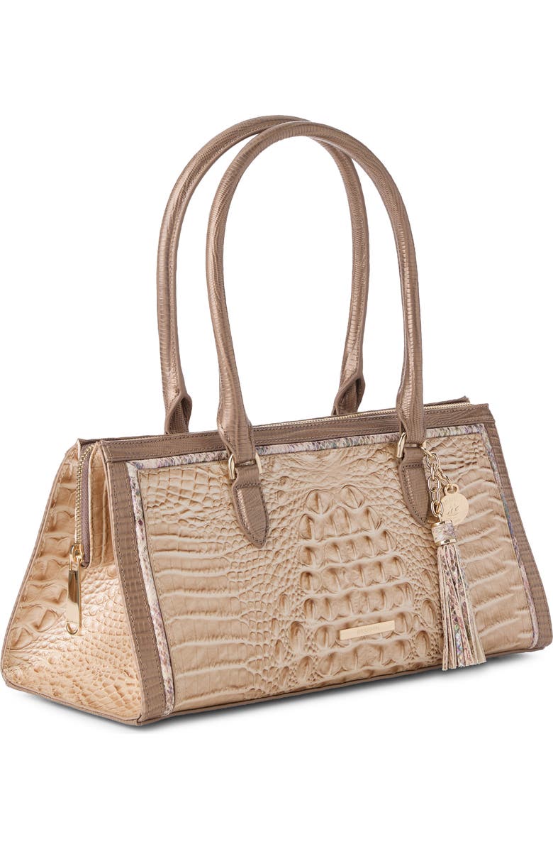 Brahmin Sophia Embossed Leather Satchel, Alternate, color, Multi