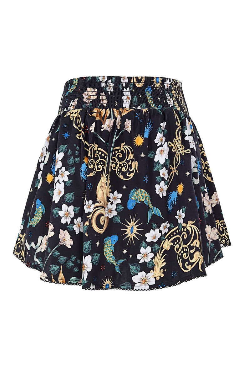 Violet Solstice Cotton Cover-Up Miniskirt, Alternate, color, BLUE