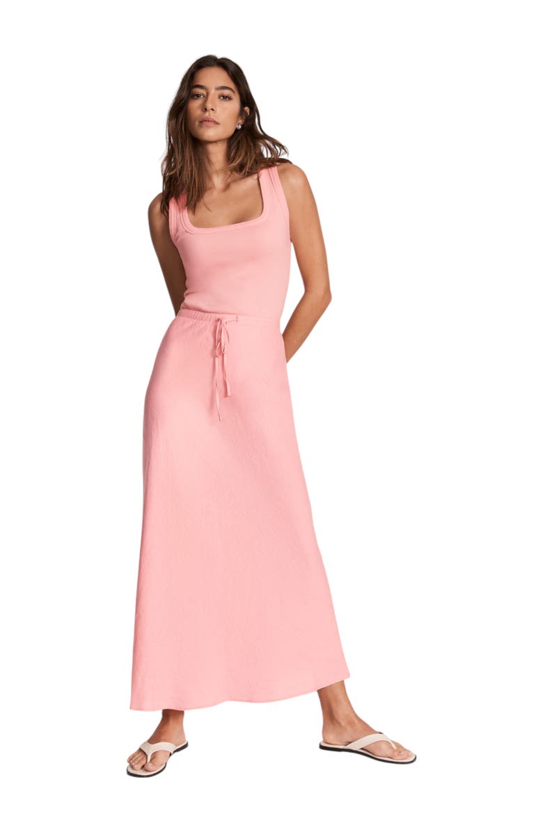 MINT VELVET Linen Slip Maxi Skirt, Alternate, color, 