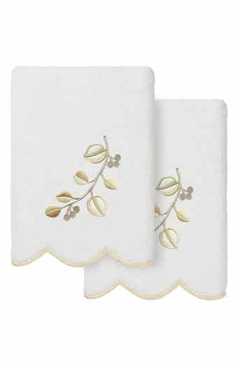 2-Piece Wild Branch Turkish Cotton Hand Towel Set