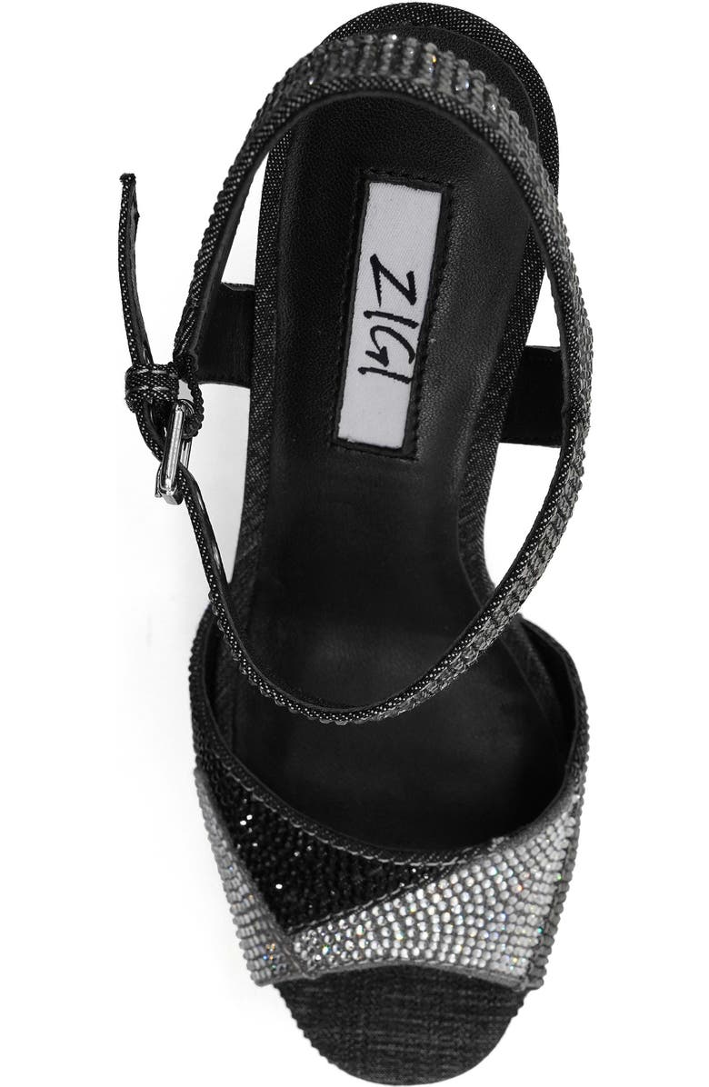 ZIGI Antonia Ankle Strap Platform Sandal, Alternate, color, Black