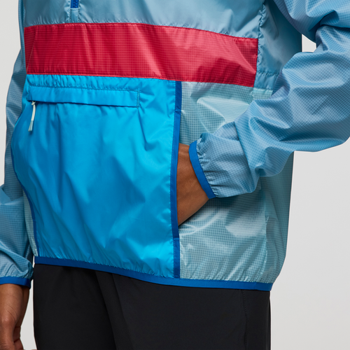 Cotopaxi Teca Half-zip Windbreaker In Blue